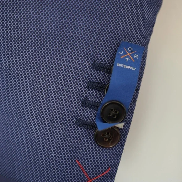 SuitSupply x Jort 3-Piece Blue Wool Suit - Picture 3 of 11